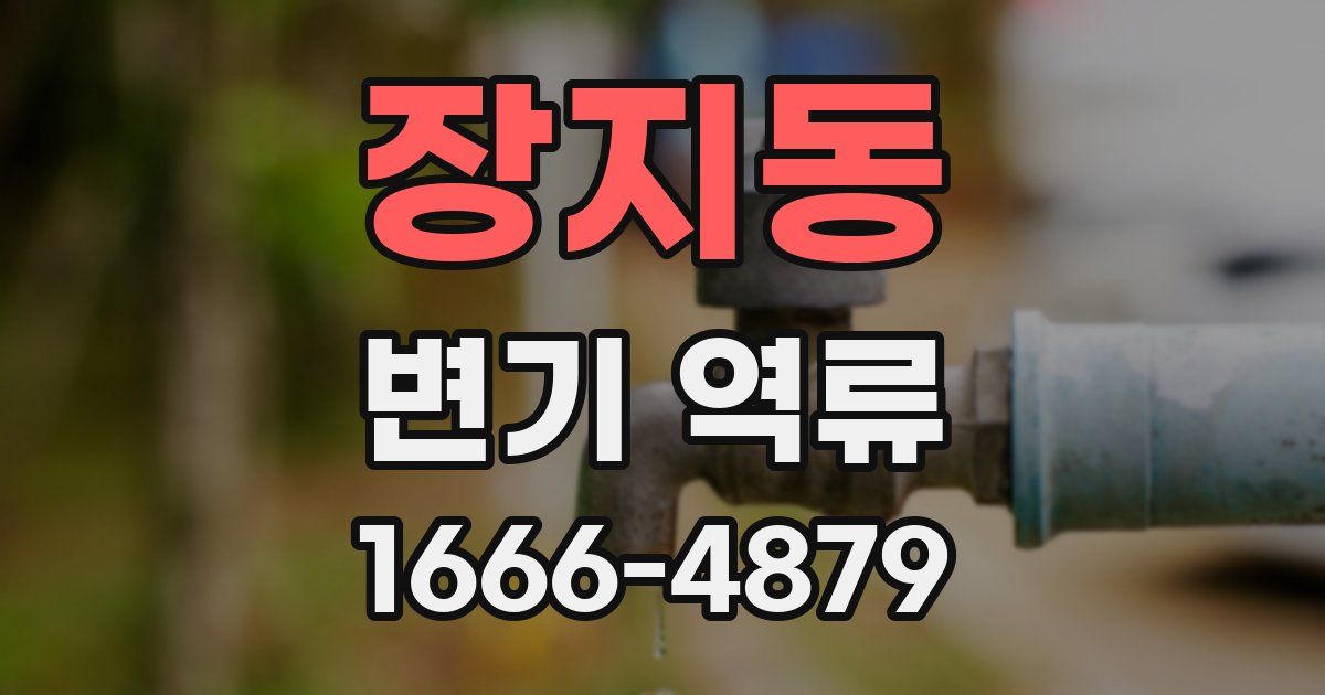 장지동 변기 역류