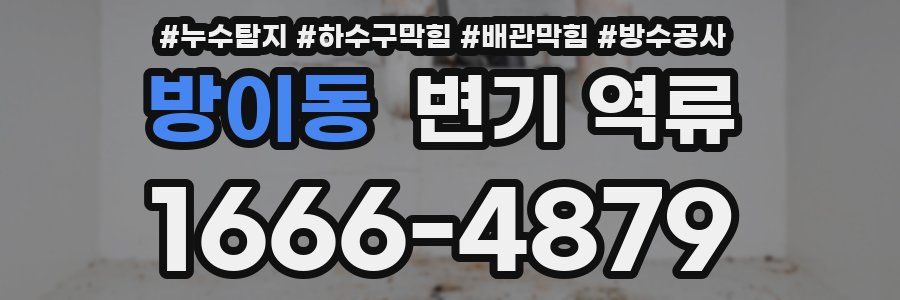 방이동 변기 역류