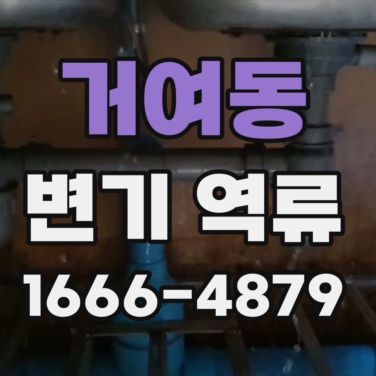 거여동 변기 역류 발생 후 추가 피해 막는 방법