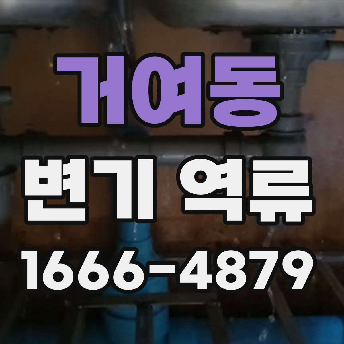 거여동 변기 역류