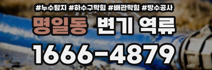 명일동 변기 역류