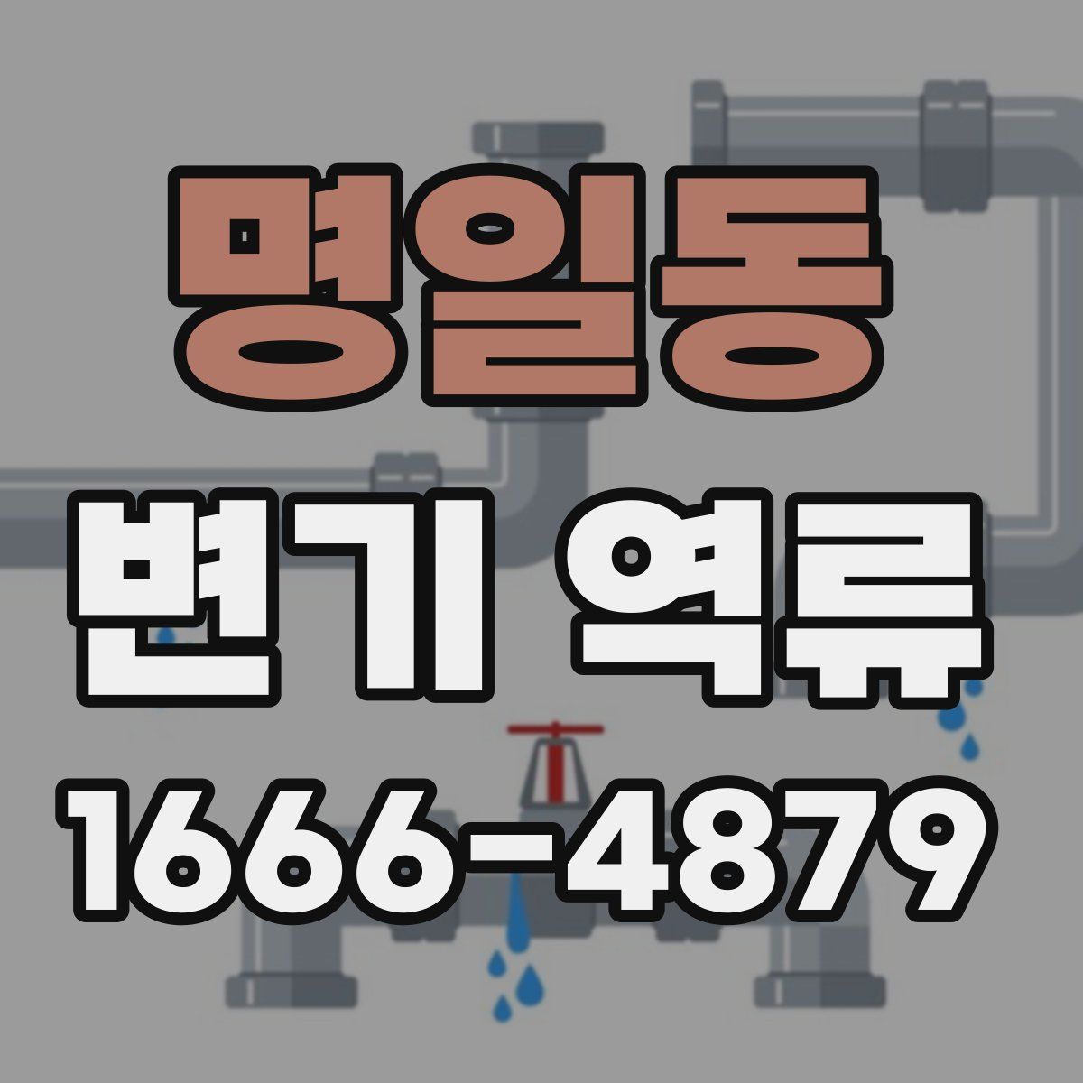 명일동 변기 역류