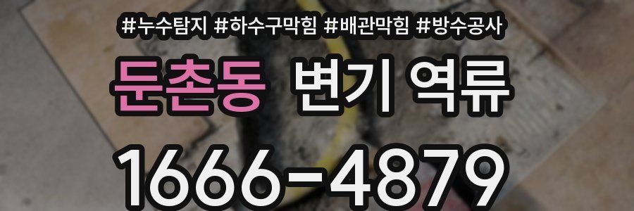 둔촌동 변기 역류