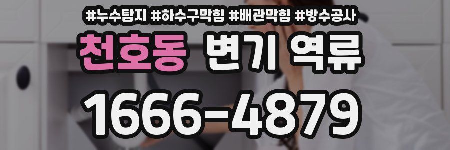 천호동 변기 역류