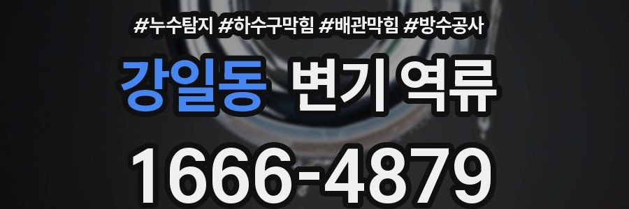 강일동 변기 역류