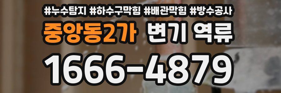 중앙동2가 변기 역류