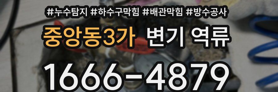 중앙동3가 변기 역류