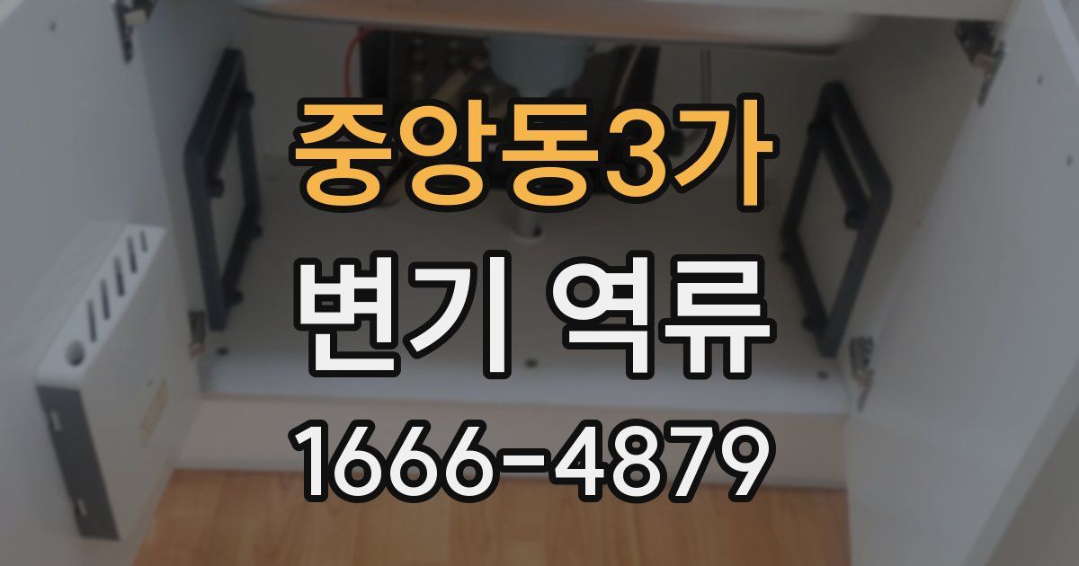 중앙동3가 변기 역류