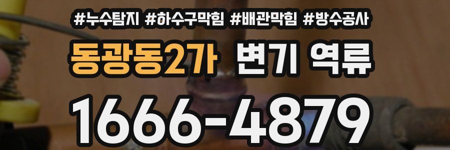 동광동2가 변기 역류