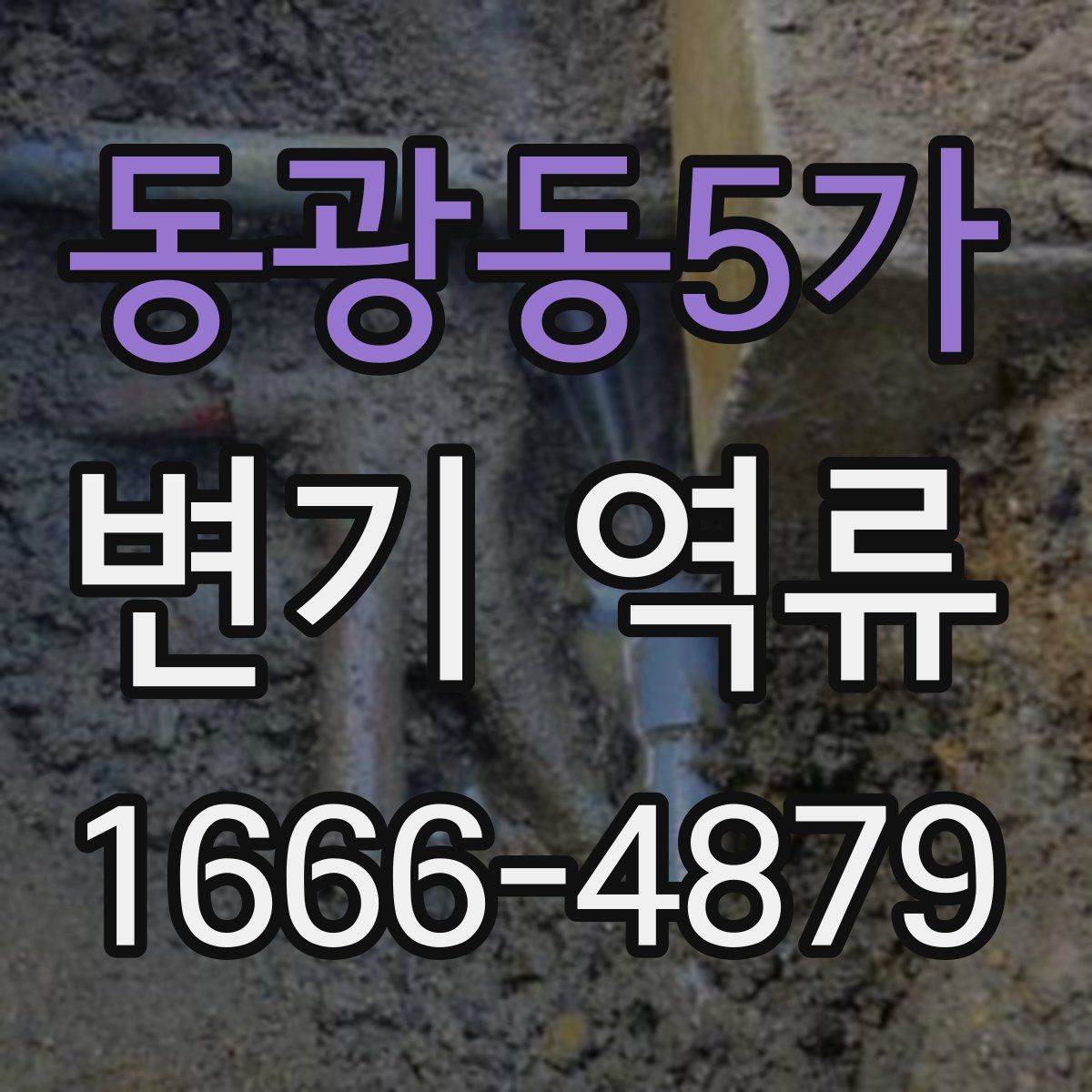 동광동5가 변기 역류