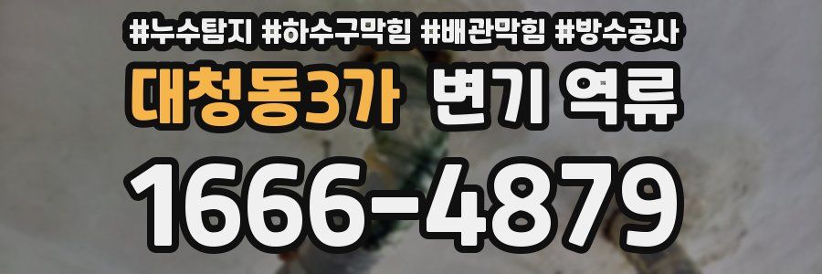 대청동3가 변기 역류