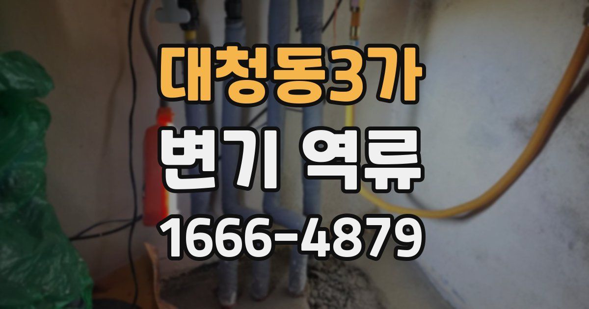 대청동3가 변기 역류