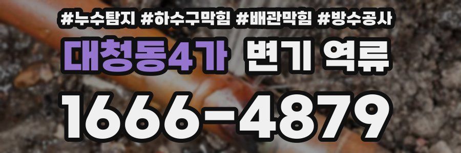 대청동4가 변기 역류