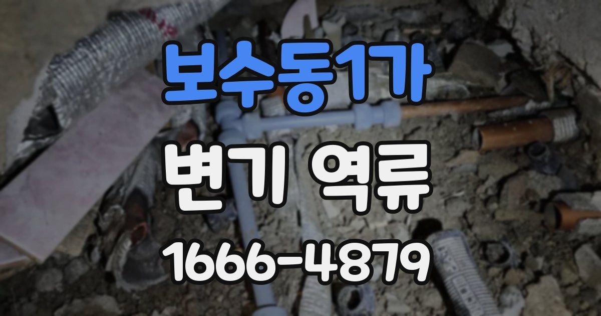 보수동1가 변기 역류