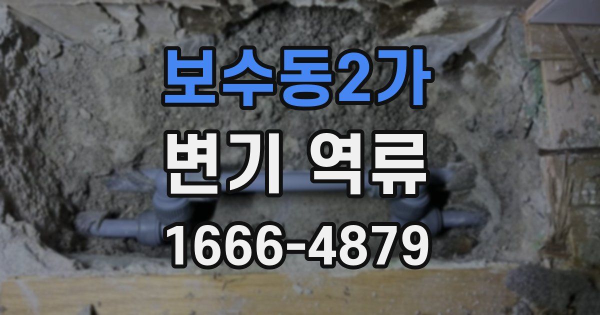 보수동2가 변기 역류