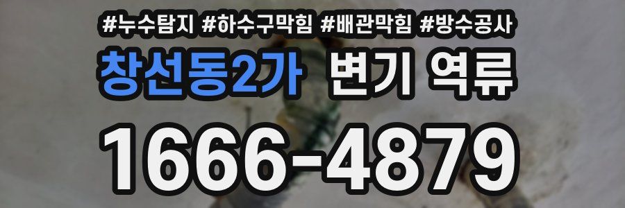 창선동2가 변기 역류