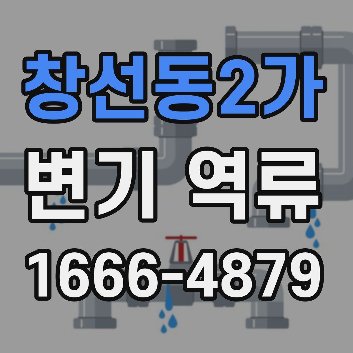 창선동2가 변기 역류
