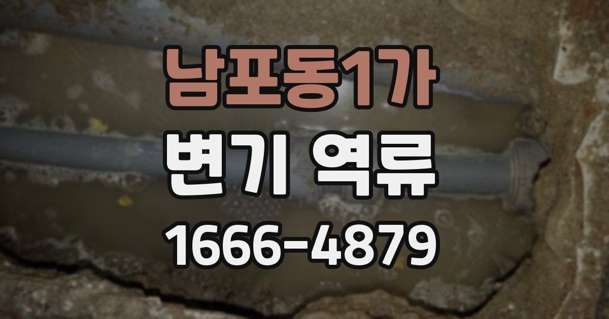 남포동1가 변기 역류