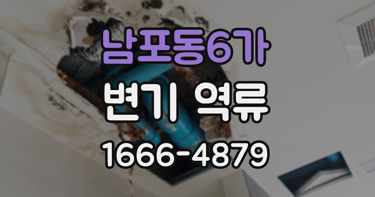 남포동6가 변기 역류