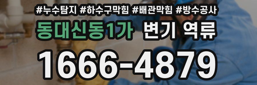 동대신동1가 변기 역류
