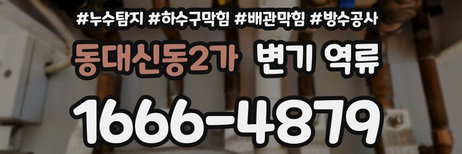 동대신동2가 변기 역류