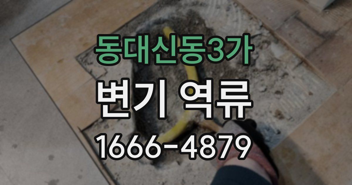 동대신동3가 변기 역류