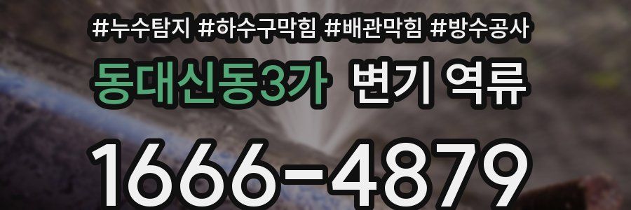 동대신동3가 변기 역류