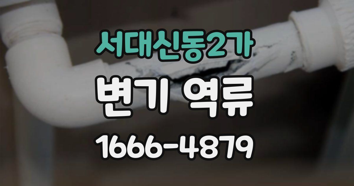 서대신동2가 변기 역류