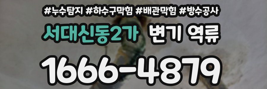 서대신동2가 변기 역류