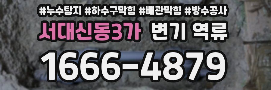서대신동3가 변기 역류