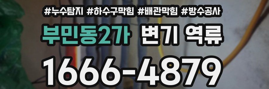 부민동2가 변기 역류