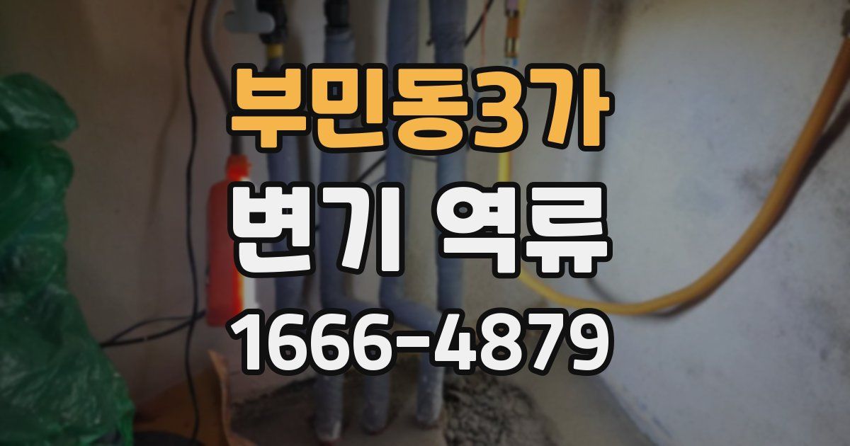 부민동3가 변기 역류
