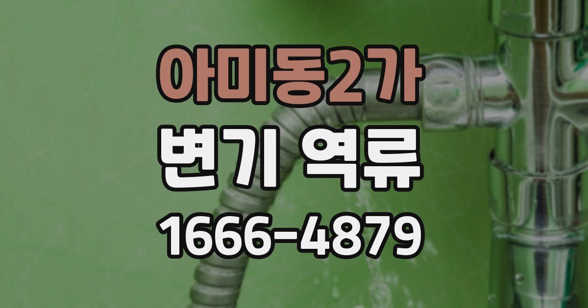 아미동2가 변기 역류