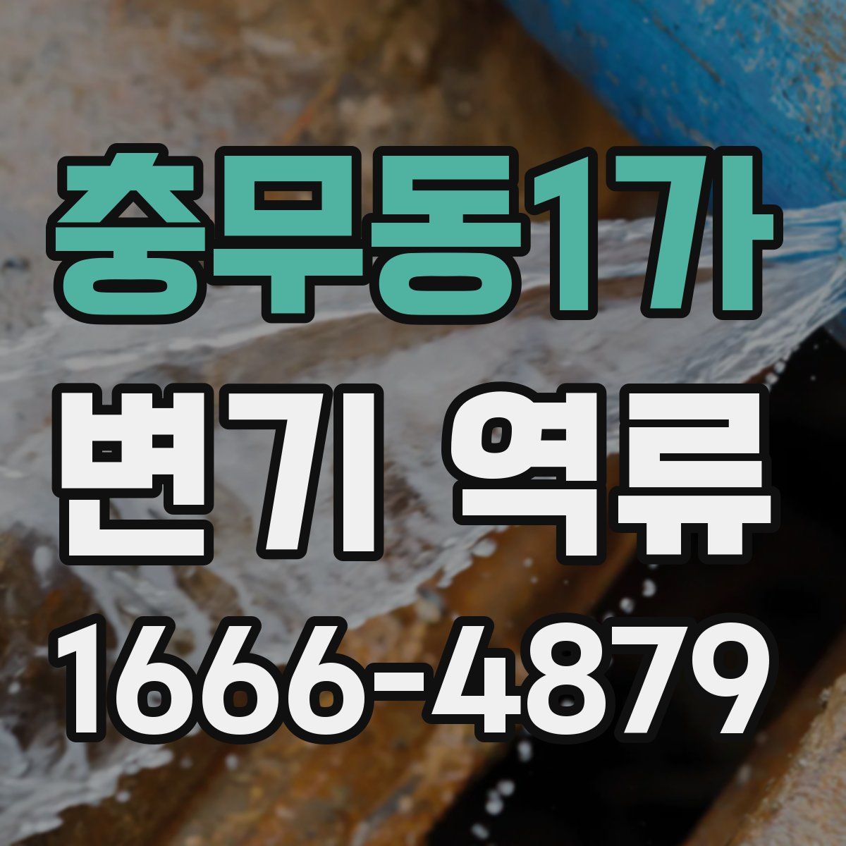 충무동1가 변기 역류