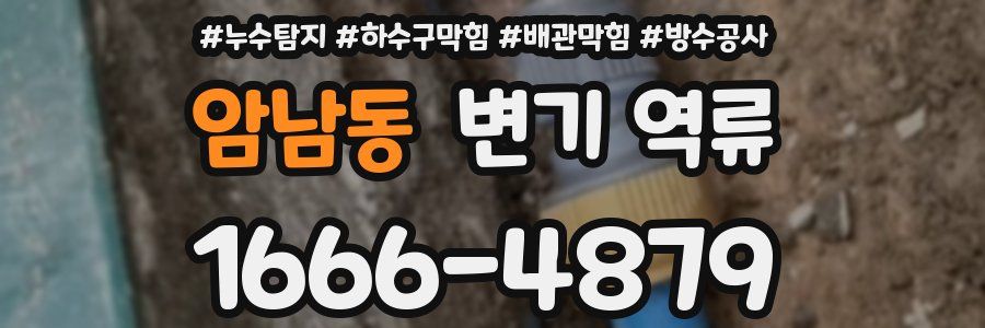 암남동 변기 역류
