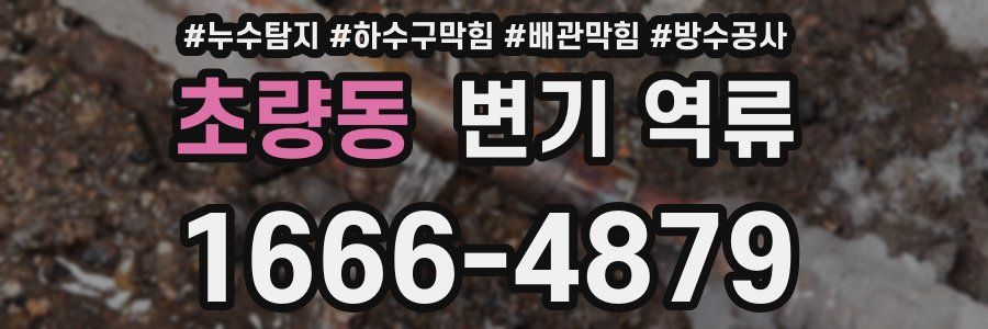 초량동 변기 역류