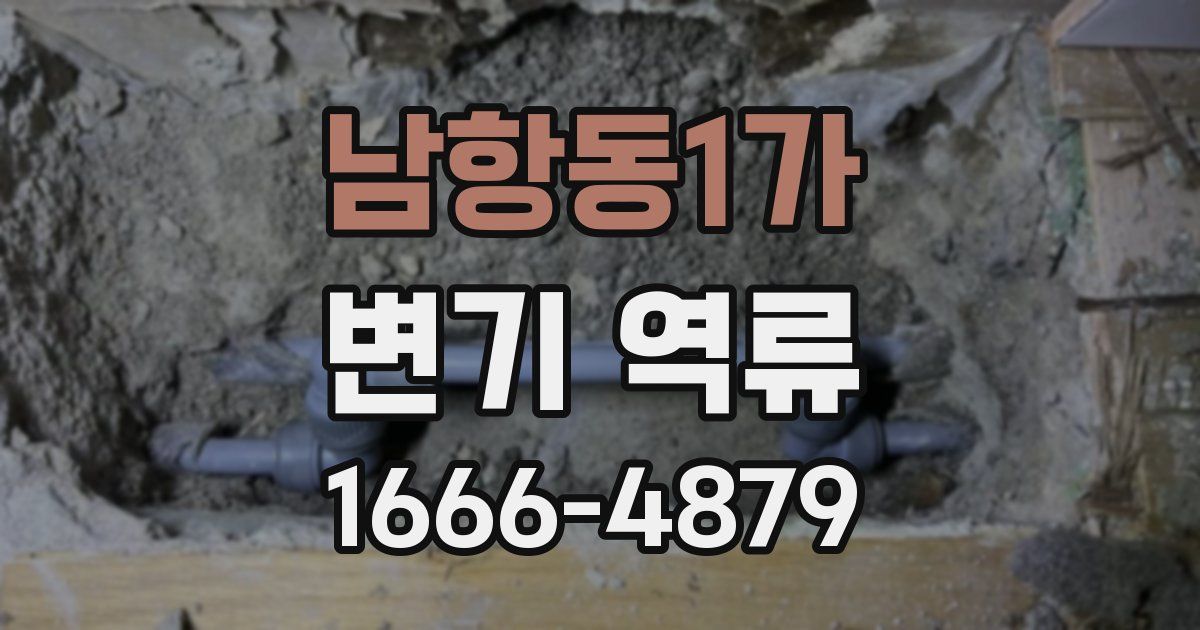 남항동1가 변기 역류