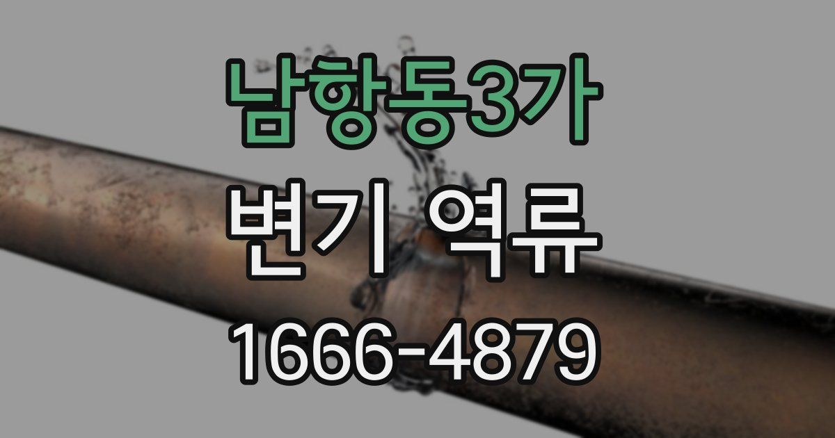 남항동3가 변기 역류