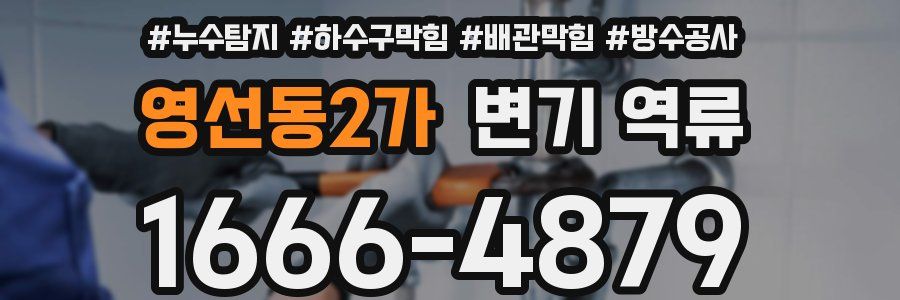 영선동2가 변기 역류