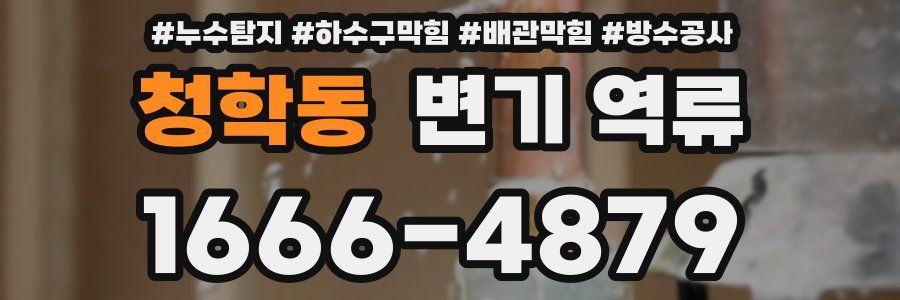 청학동 변기 역류