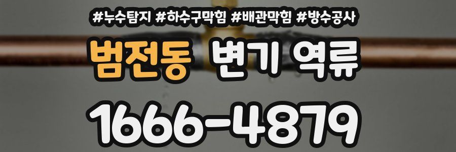 범전동 변기 역류