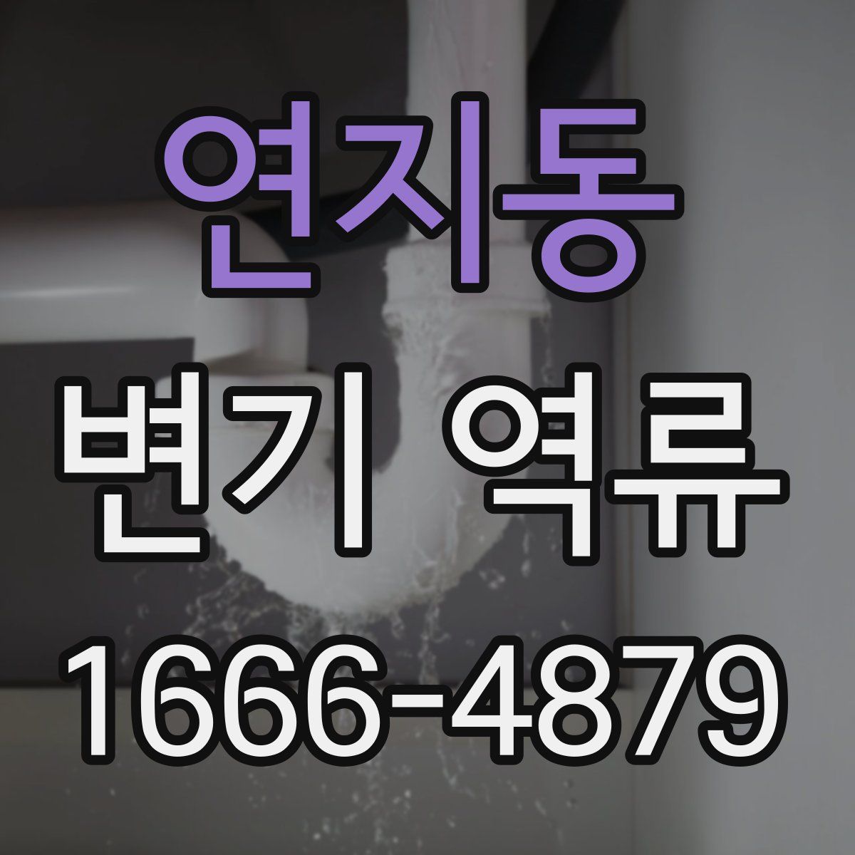 연지동 변기 역류