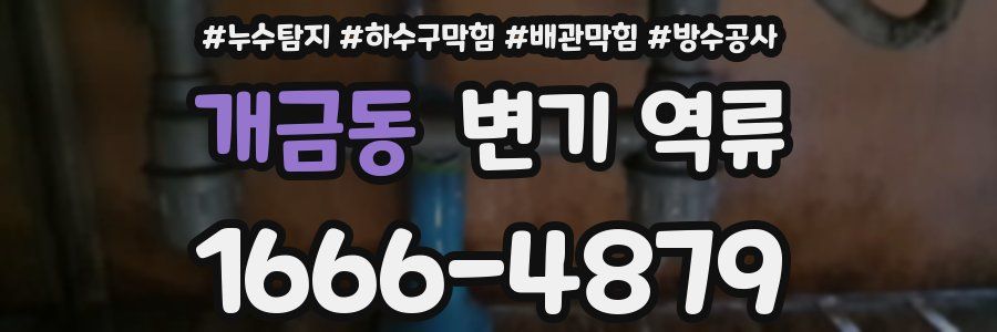 개금동 변기 역류