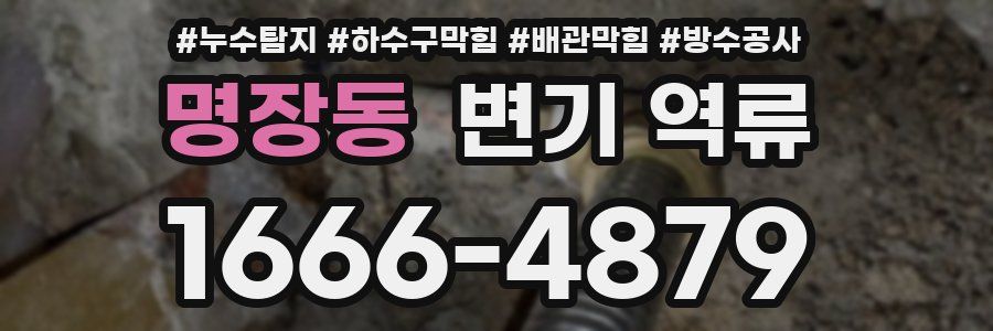명장동 변기 역류