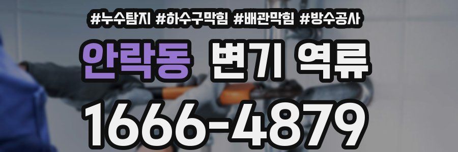 안락동 변기 역류