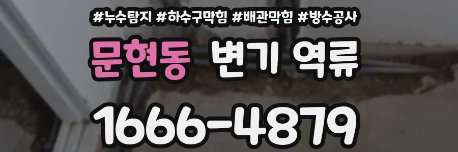 문현동 변기 역류
