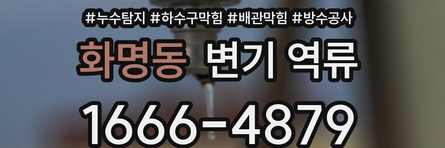 화명동 변기 역류