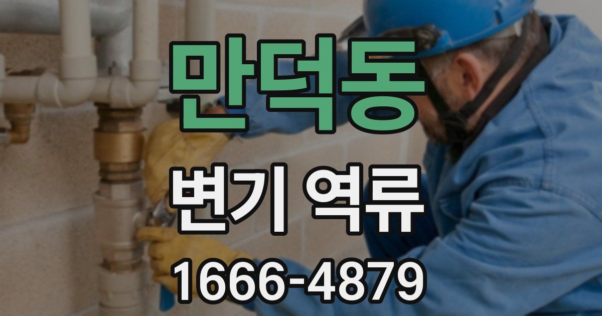 만덕동 변기 역류