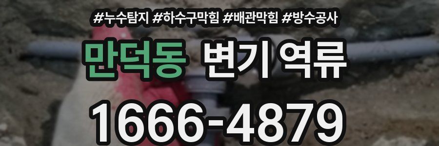 만덕동 변기 역류