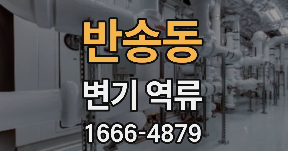 반송동 변기 역류